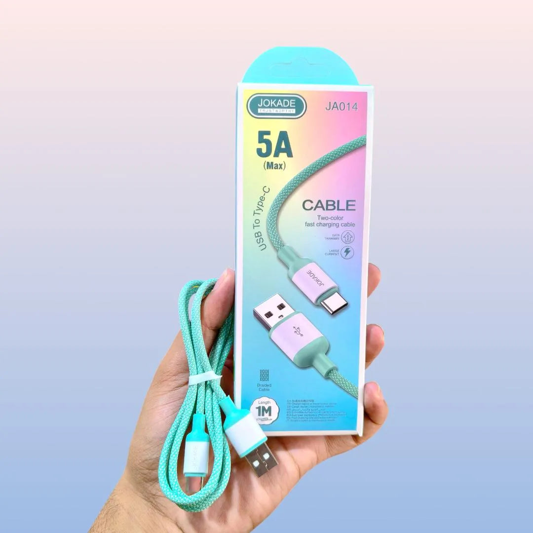 USB-C to Type-C 5A braided cable