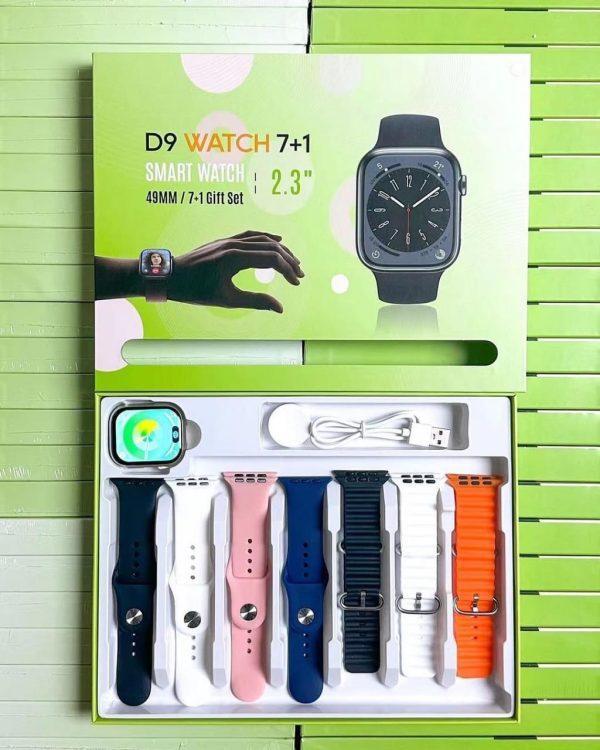 D9 Ultra Series 9 Smart Watch – 7 Straps Included