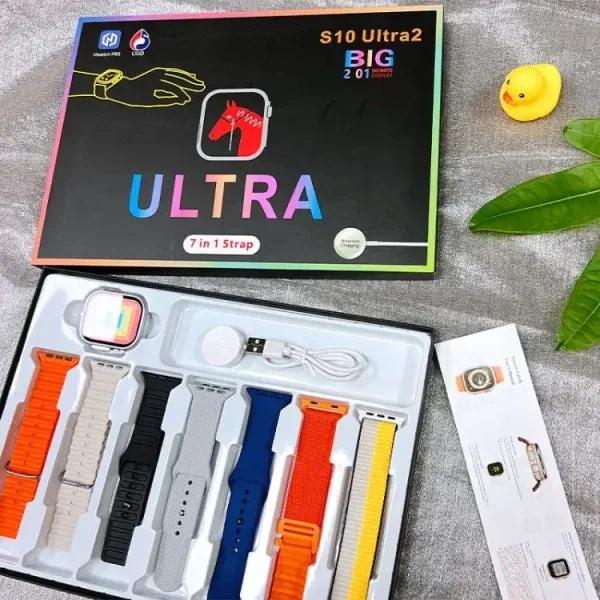S10 Ultra 2 Smart Watch – Titanium Look, Bluetooth Calling