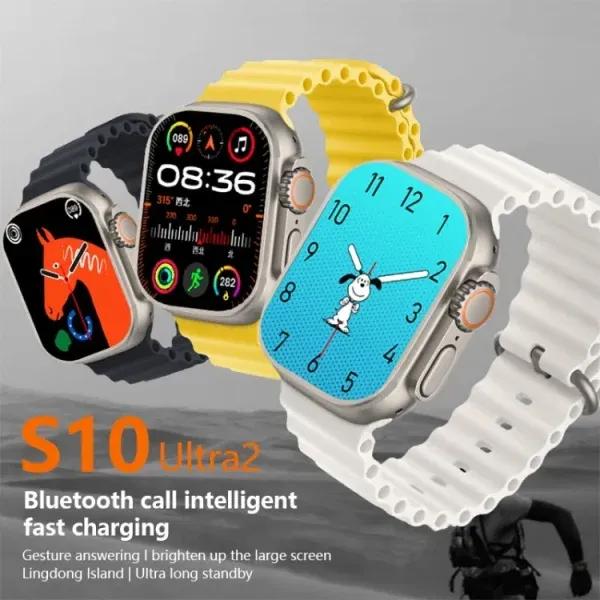 S10 Ultra 2 Smart Watch – Titanium Look, Bluetooth Calling