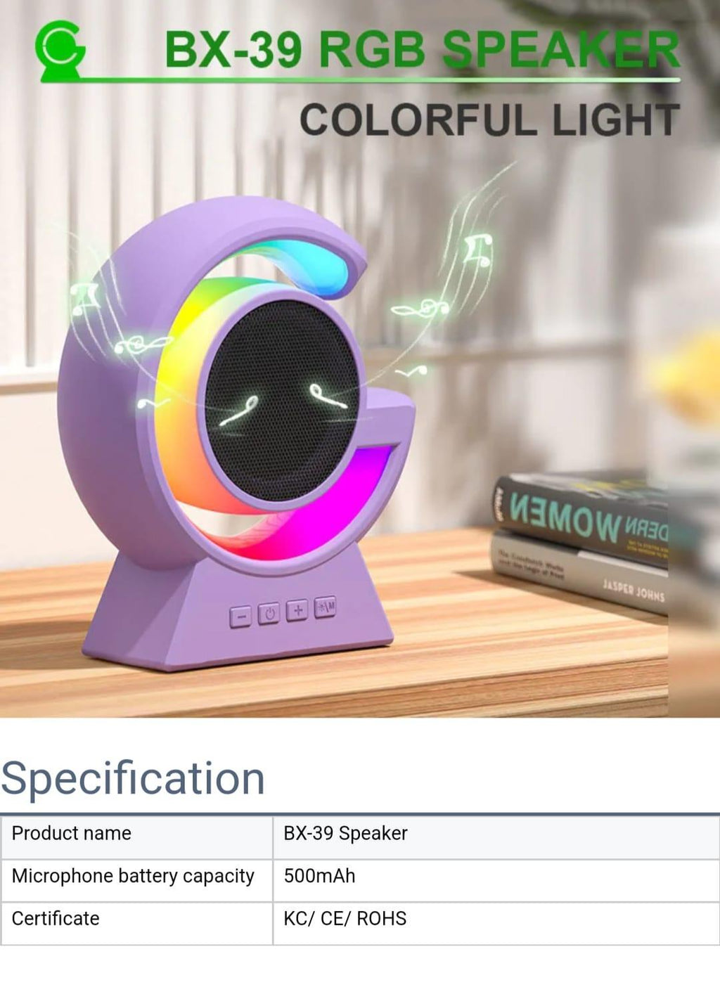Touch Lamp Bluetooth Speaker – RGB Night Light & Voice Control