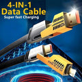 4 in 1 fast charging cable 65W PD compatible
