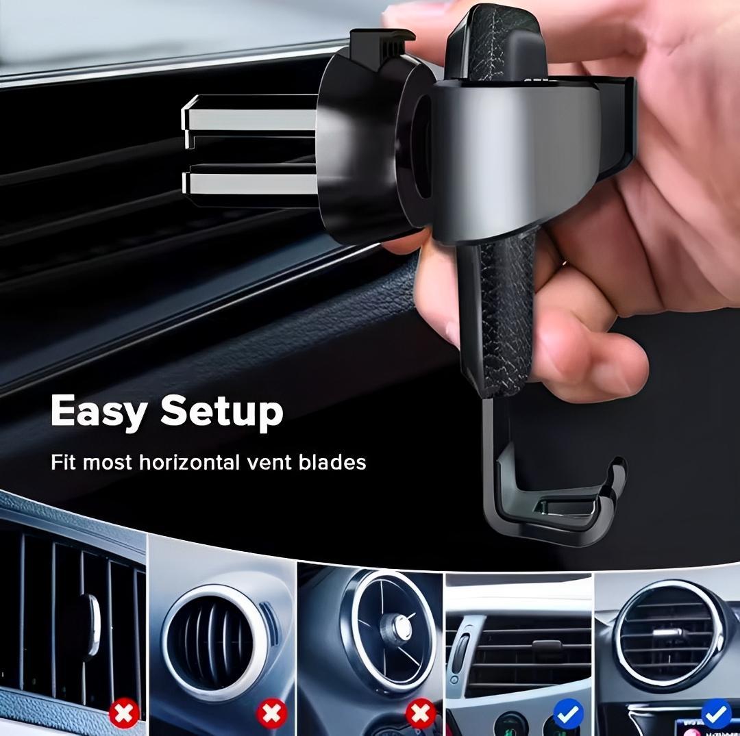 Gravity Car Phone Holder – Auto Grip, No Buttons