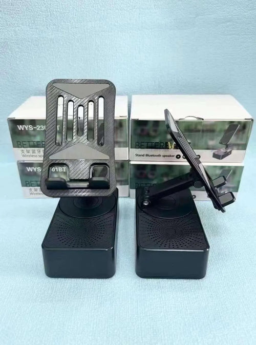 3-in-1 Bluetooth Speaker + Phone Stand – Foldable