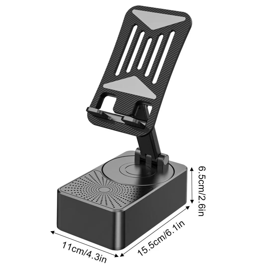 3-in-1 Bluetooth Speaker + Phone Stand – Foldable