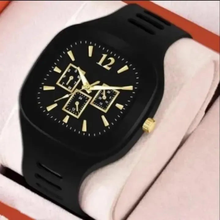 Black Lightweight Analogue Watch