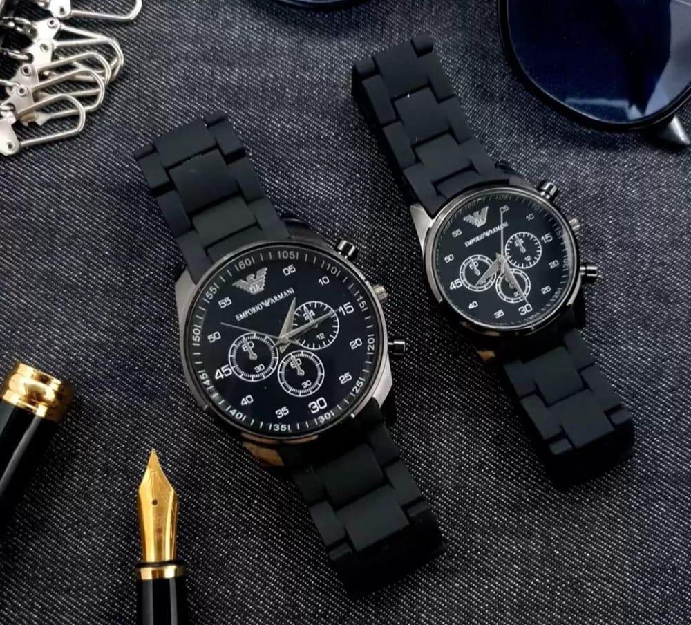 Black Chronograph Watch