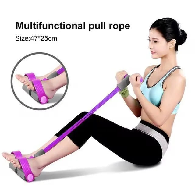 Home Fitness Pull Rope for Women – 4 Tube