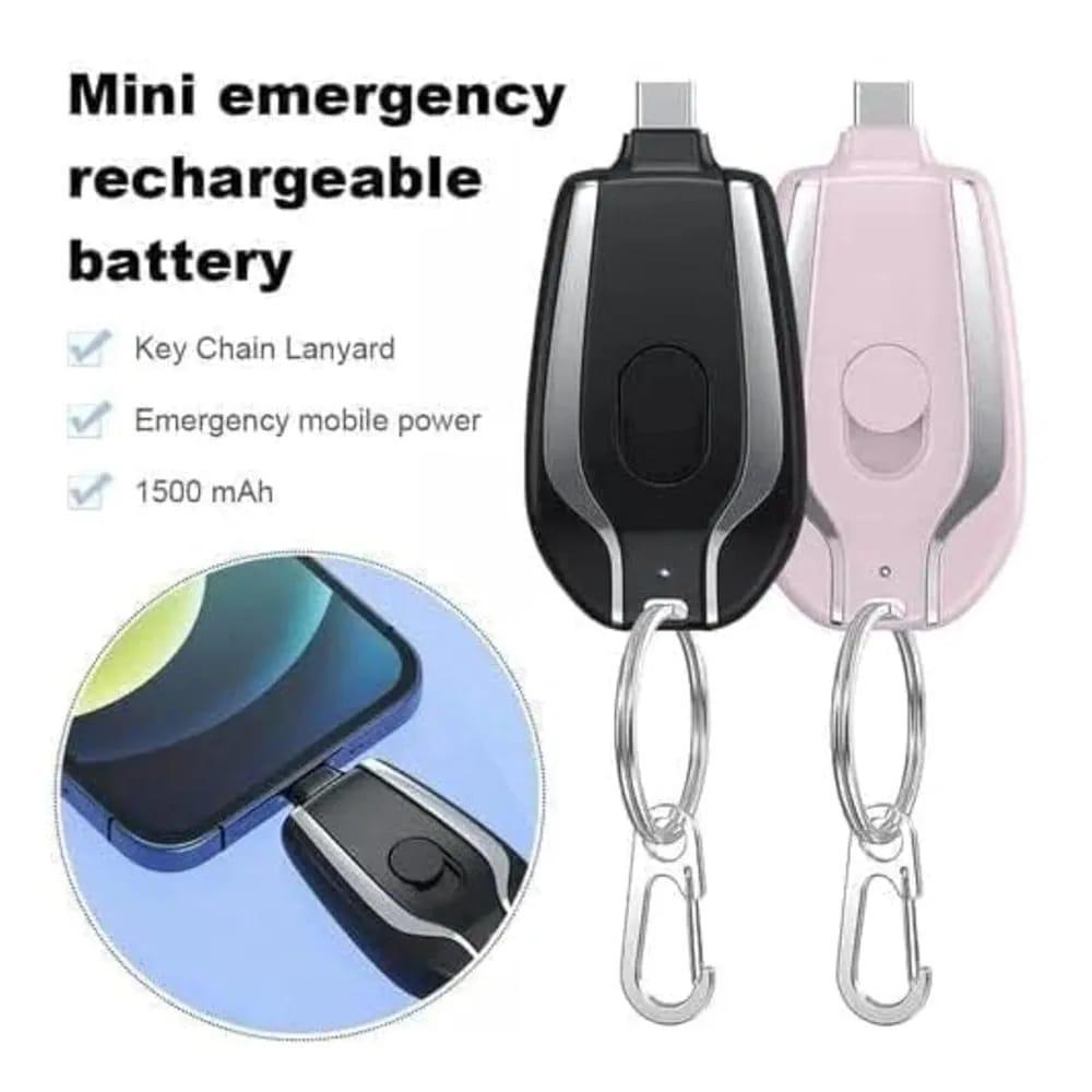 Keychain Power Bank – Emergency Charge, Pocket Size