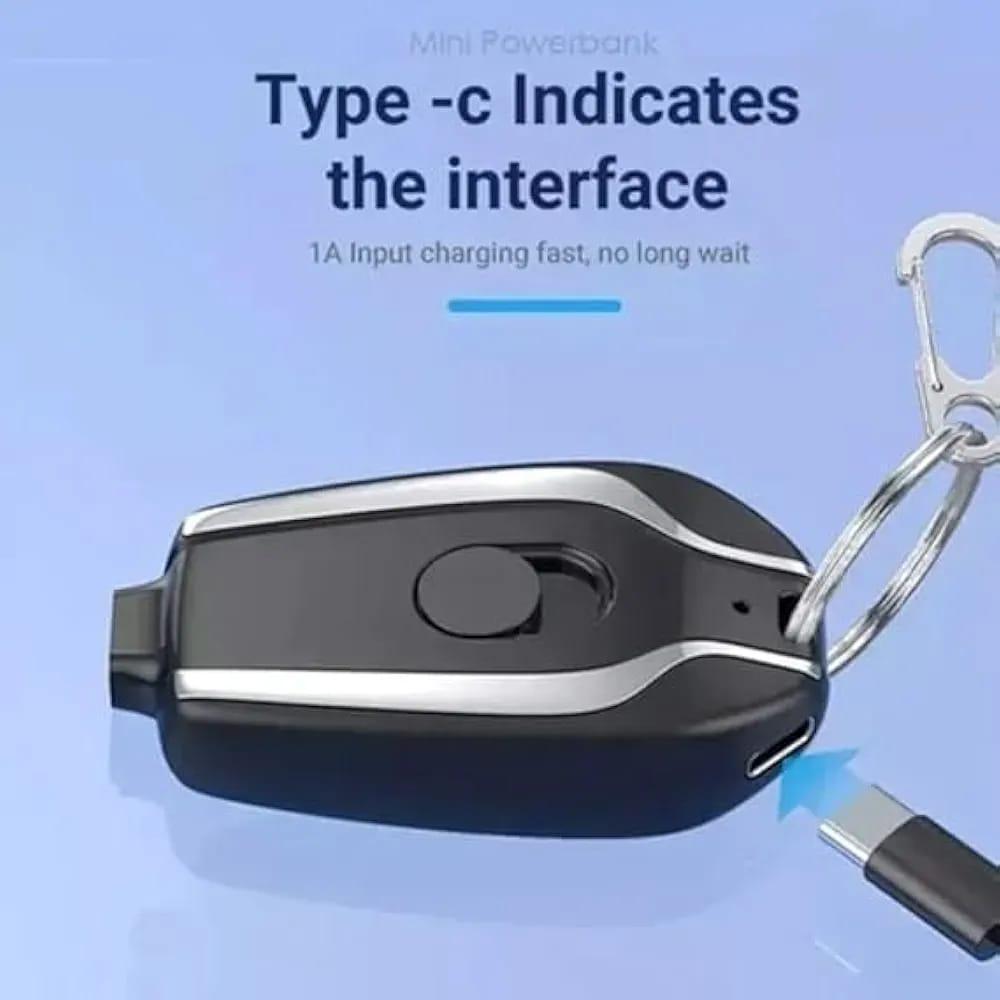 Keychain Power Bank – Emergency Charge, Pocket Size