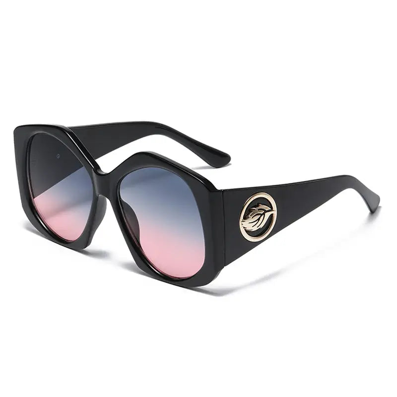 Green Leopard Print Sunglasses