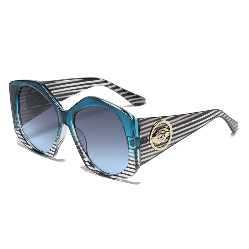 Green Leopard Print Sunglasses
