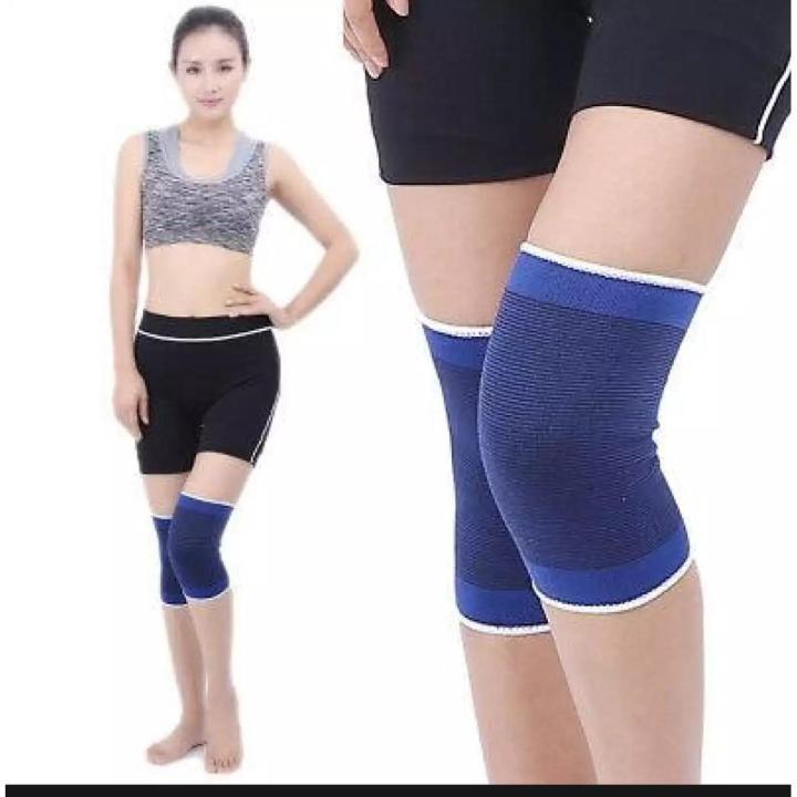 Blue knee support polyester adjustable fit