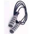 Grey skipping rope for home gym workout