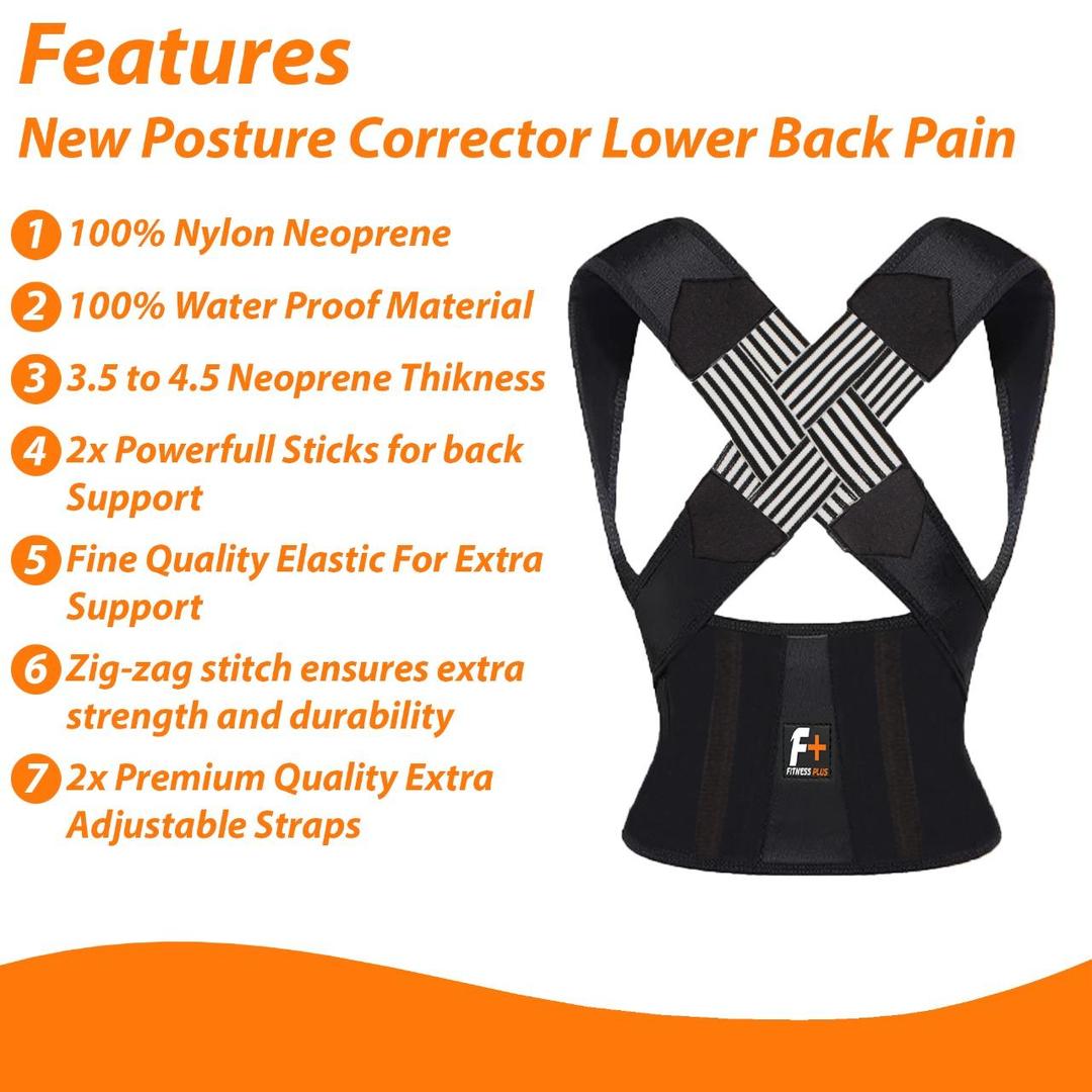 Nylon Posture Corrector Belt – XL & XXL Size