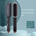 909 fast drying hair straightener brush black rose gold