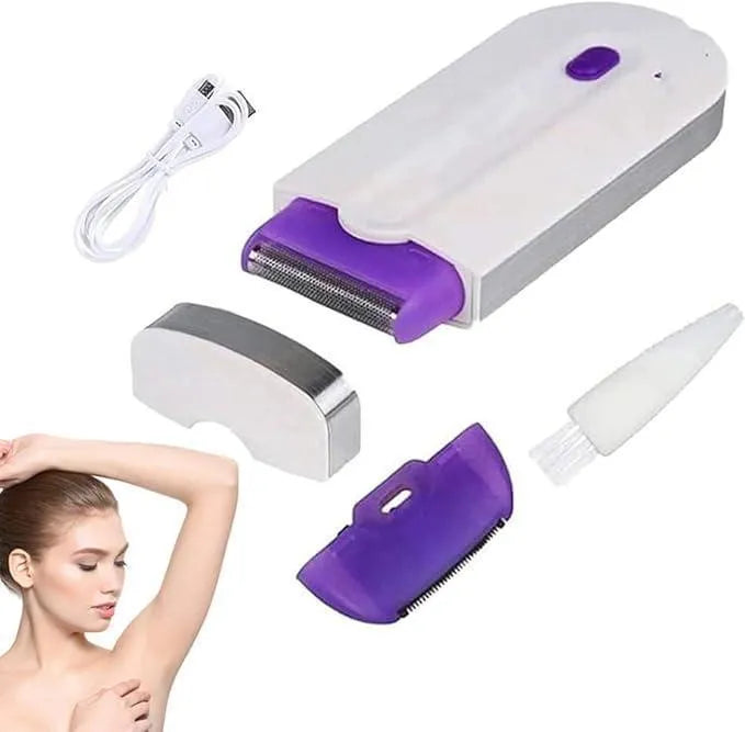 Rechargeable women's hair shaver