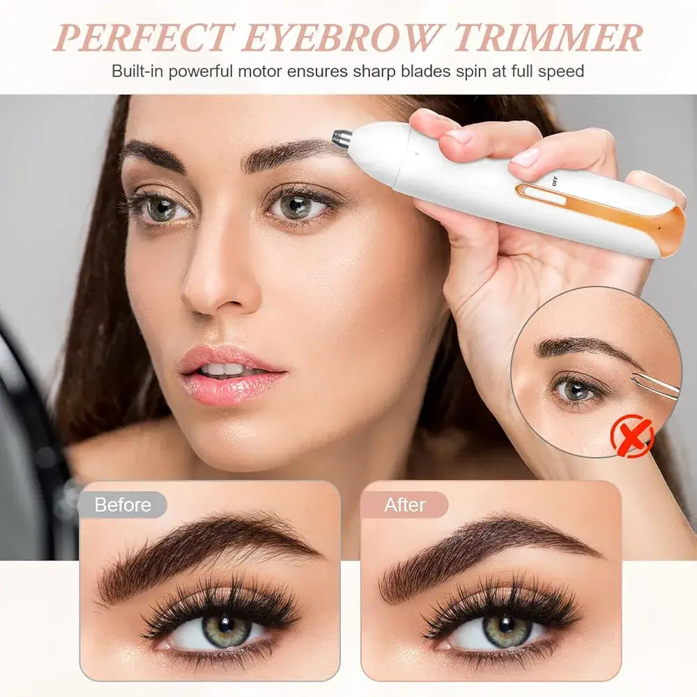 Women's Eyebrow & Facial Trimmer – Premium, Rechargeable