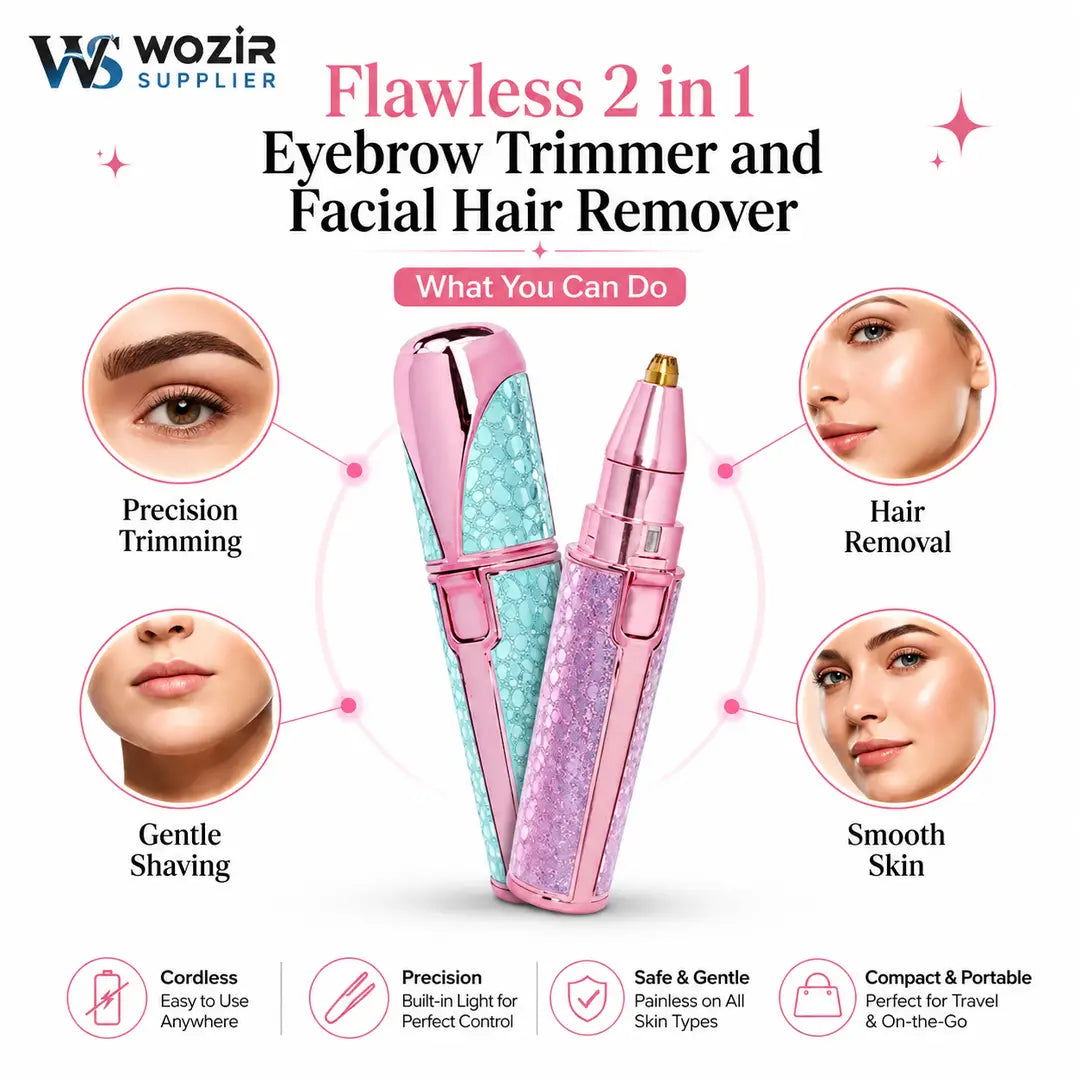 Womens facial hair trimmer with charging cable