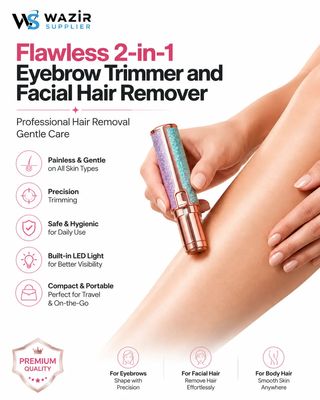 Facial hair trimmer product view