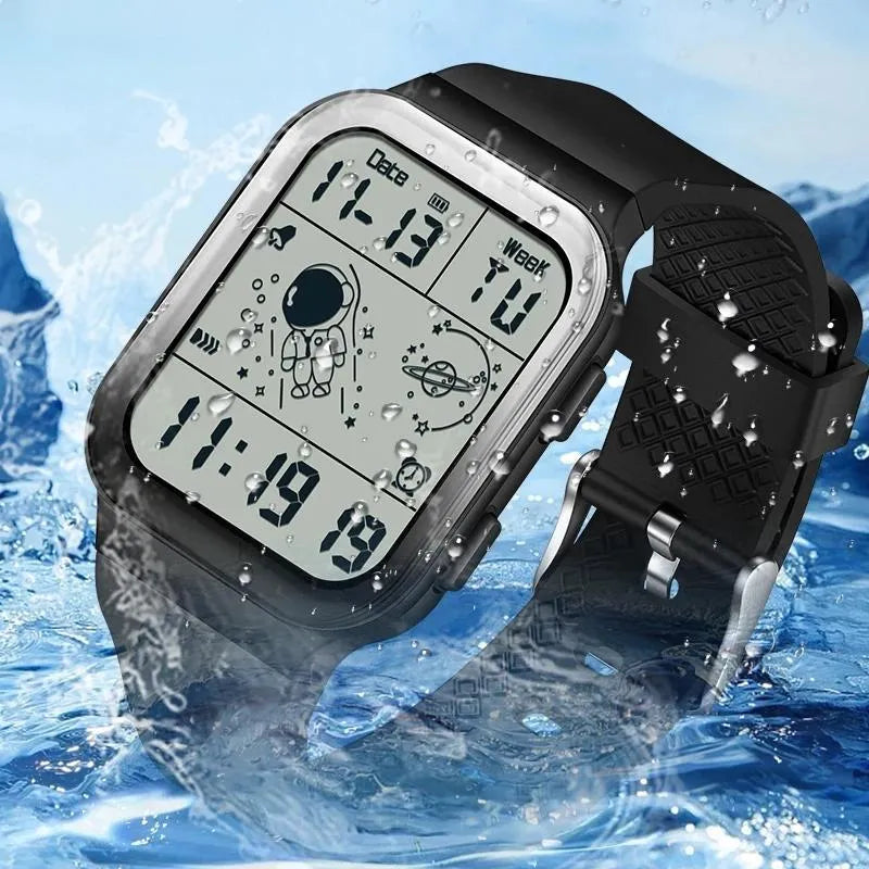 Waterproof digital LED watch for men women and teens