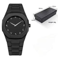 Carbon Fiber Watch Black Arabic Dial