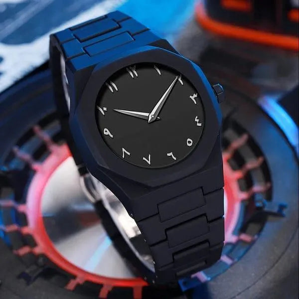 Carbon Fiber Watch Black Arabic Dial
