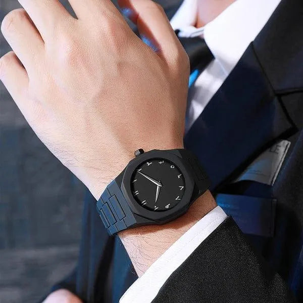 Carbon Fiber Watch Black Arabic Dial