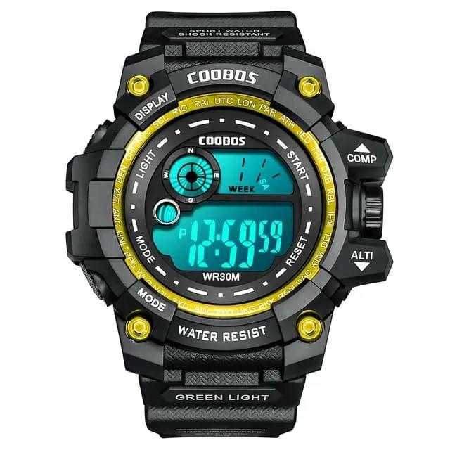 Mens Sports Watch Black Blue