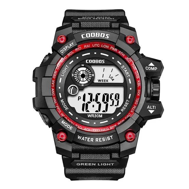 Mens Sports Watch Black Blue