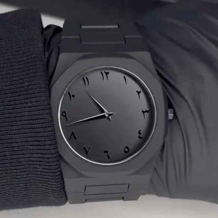 Black Aura Watch - Arabic Dial
