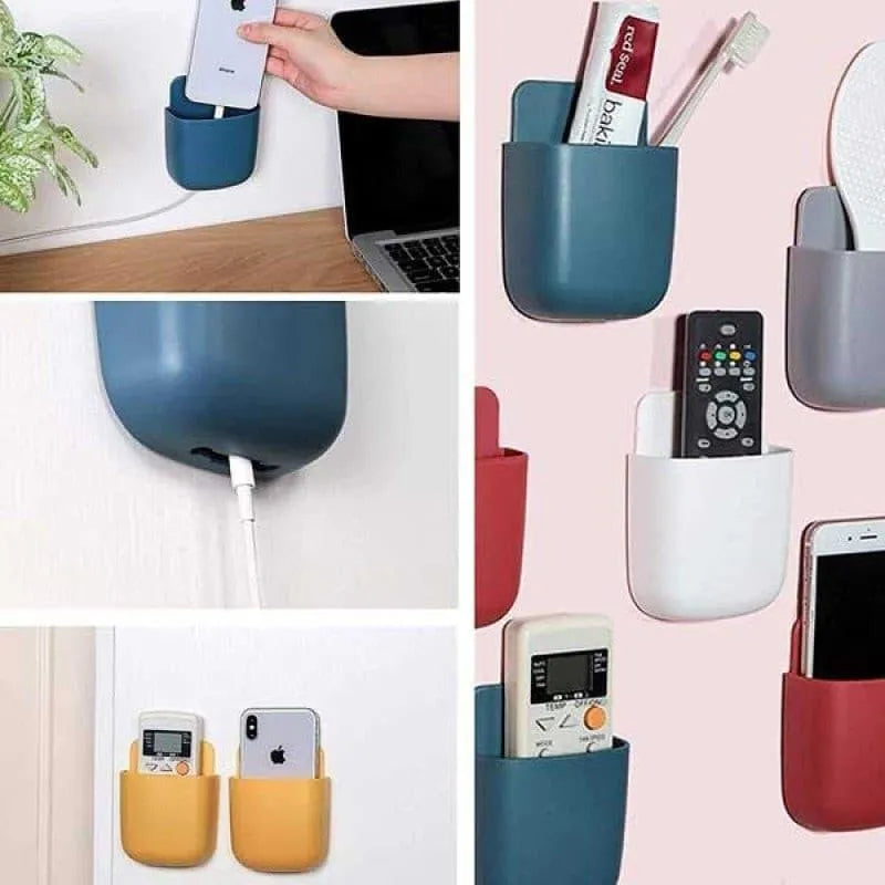 Wall mounted phone holder