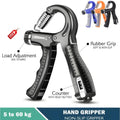 Adjustable hand gripper 5 to 60kg with counter