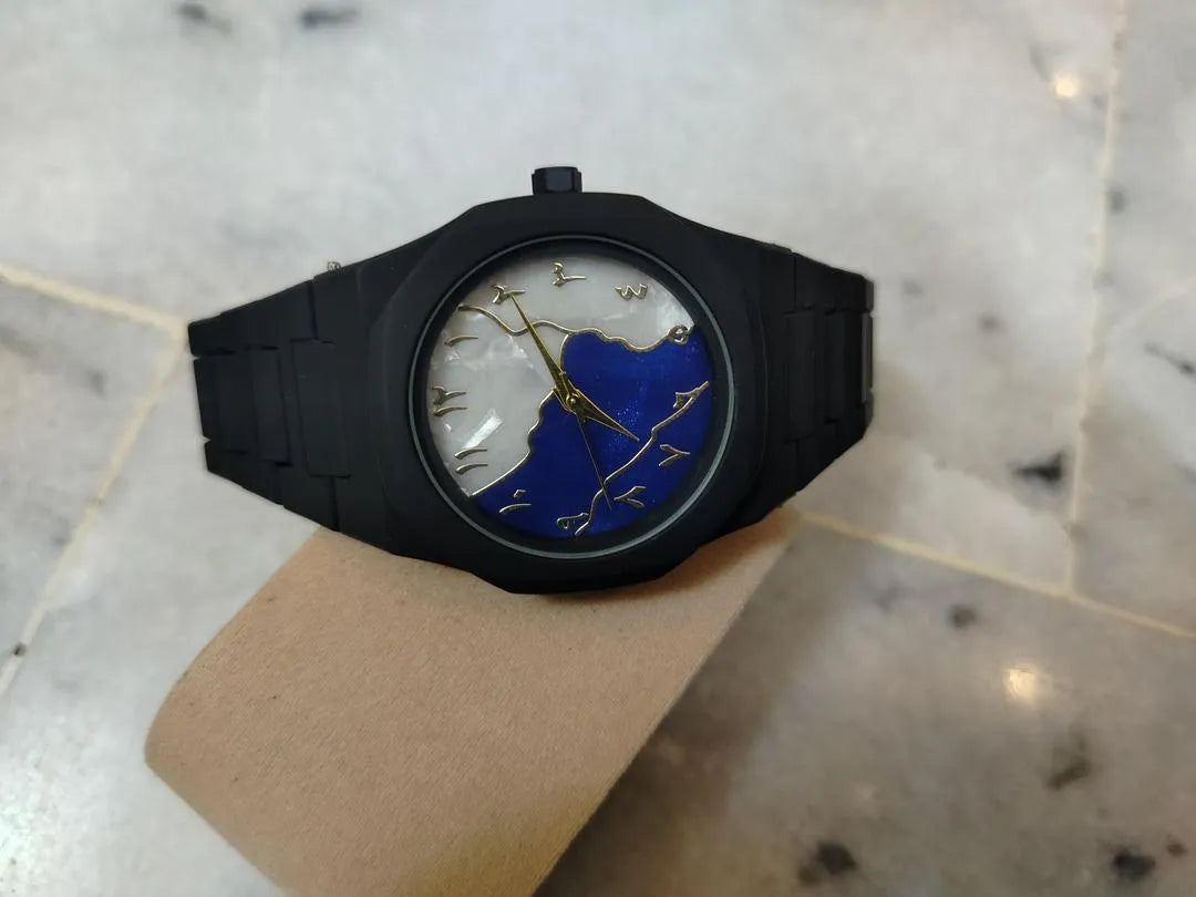 Aura Marble Dial Watch