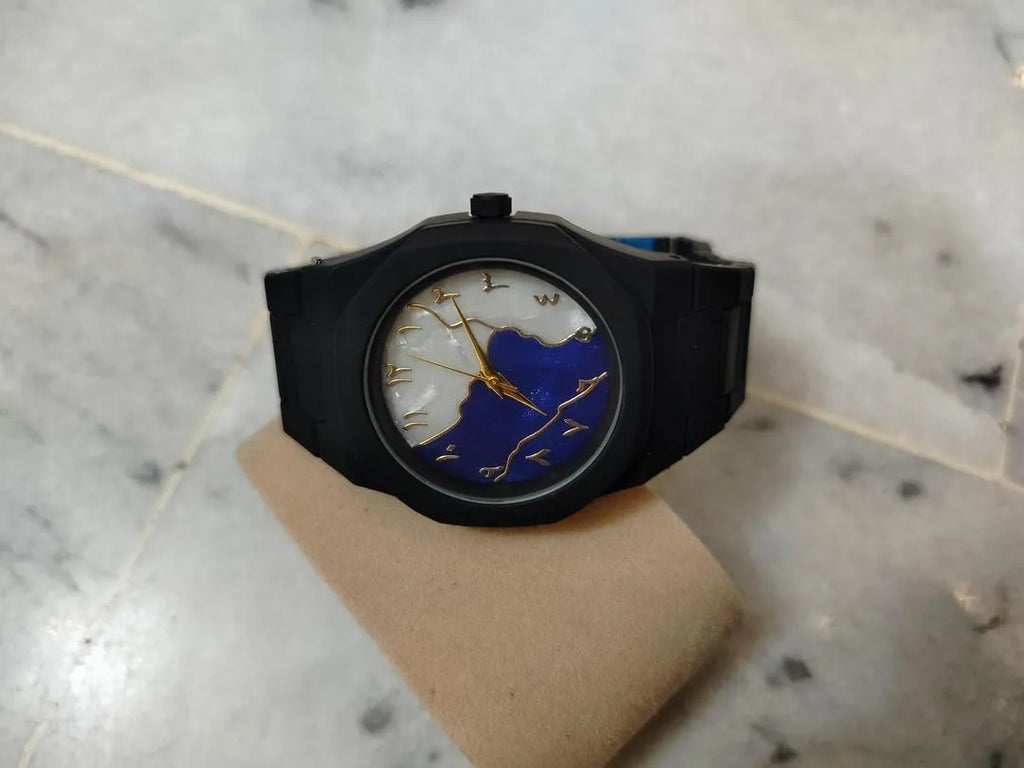 Aura Marble Dial Watch