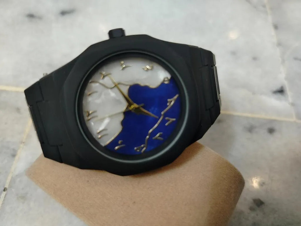 Aura Marble Dial Watch