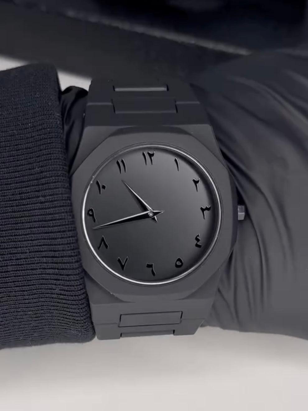Black Stainless Steel Analogue Watch