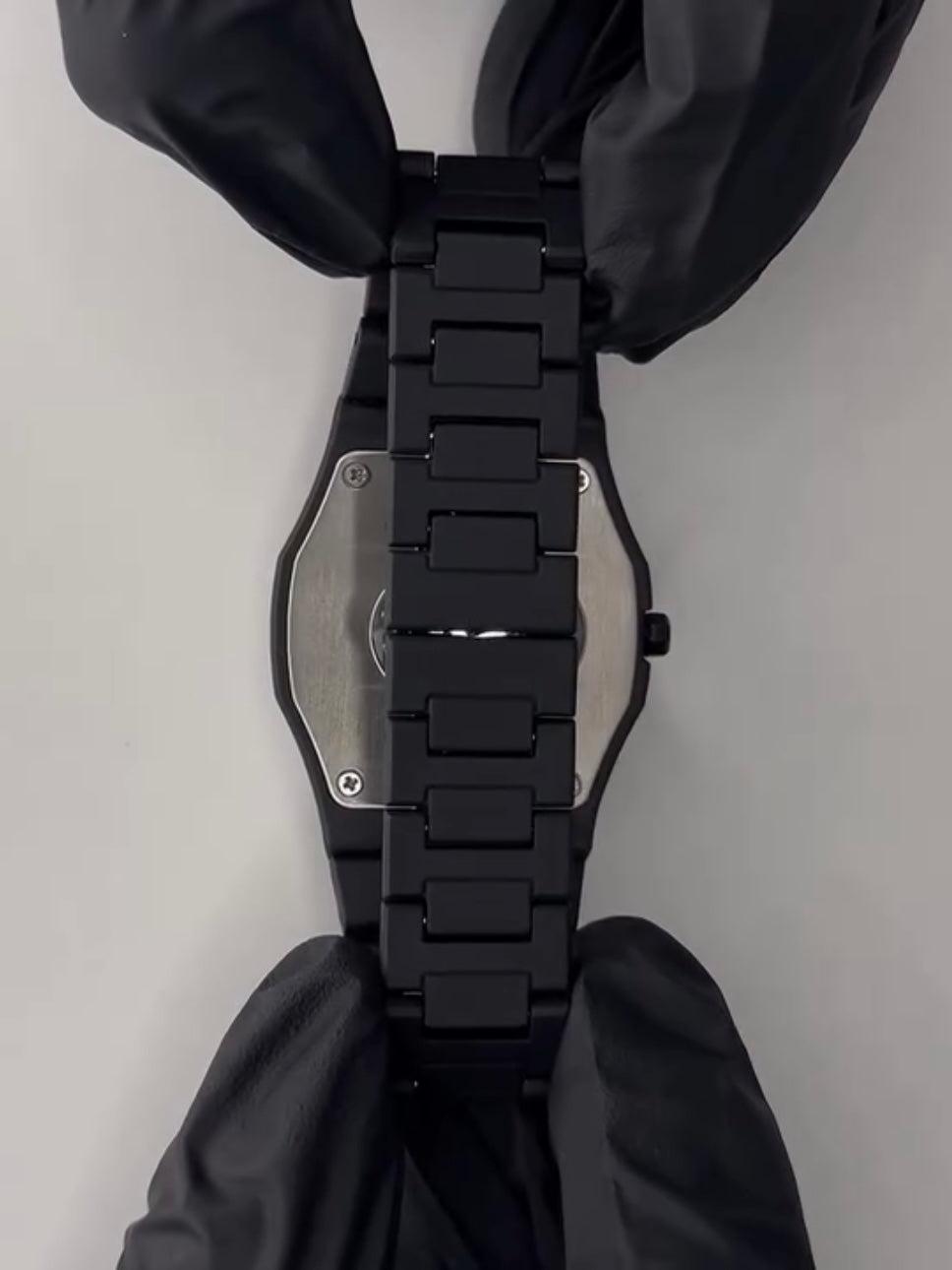Black Stainless Steel Analogue Watch