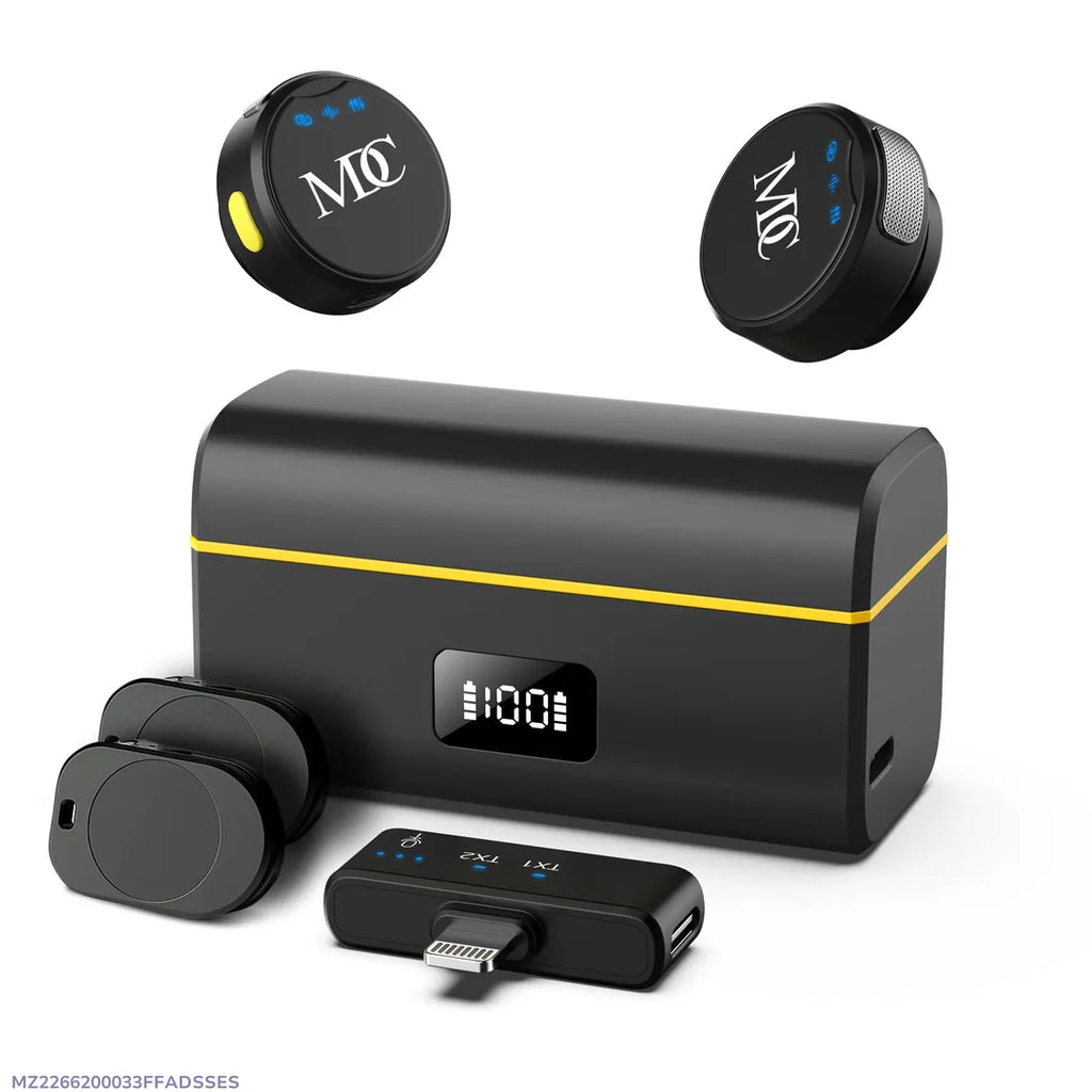 M9 Pro wireless microphone for video recording and streaming