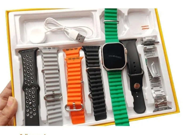 7-in-1 Smart Watch Bundle – 7 Straps & Fitness Tracker