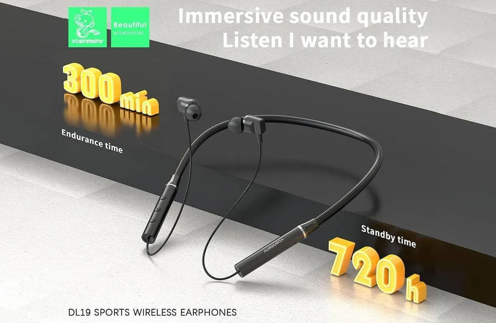 Super Bass Wireless Neckband – Fast Charge