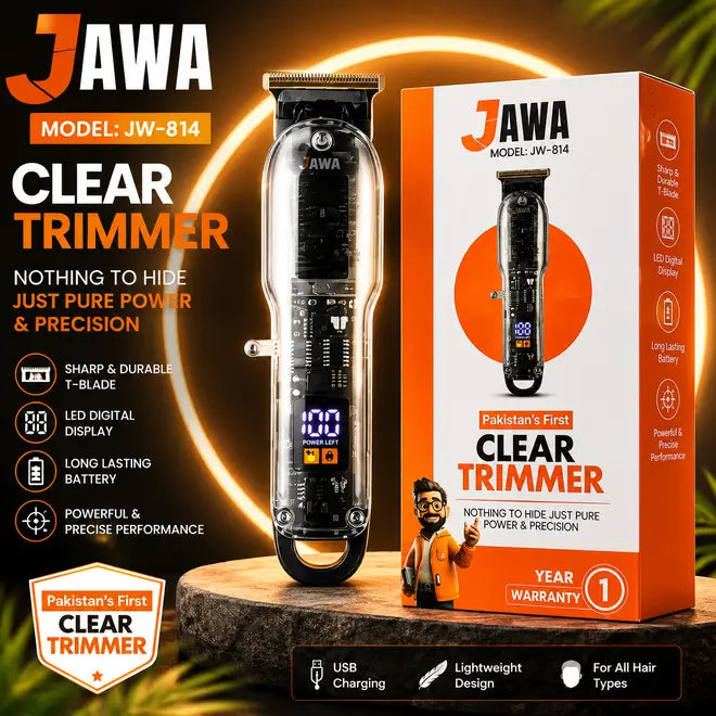 JAWA JW-814 rechargeable hair beard and mustache trimmer