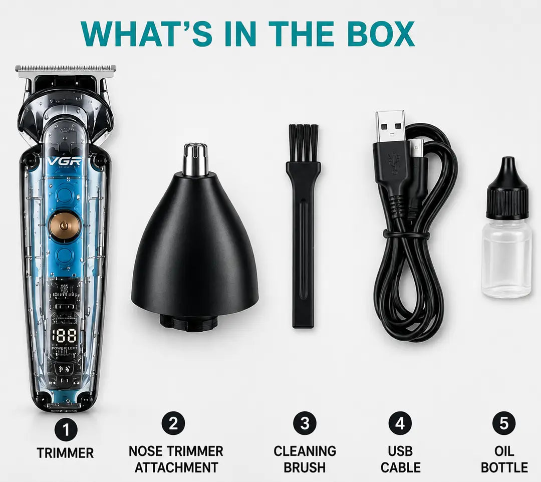 VGR V-949 Hair & Nose Trimmer Set – Waterproof