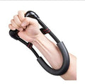 Hand gripper with adjustable resistance for strength training