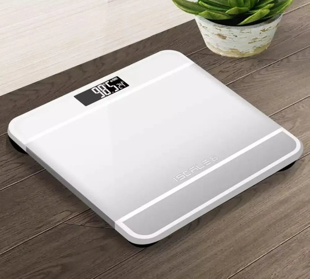 Digital weight scale with toughened glass and LED display