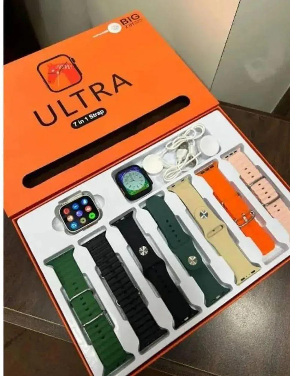 Ultra smart watch with four straps set