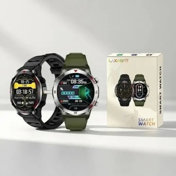 GT11 round dial rugged smart watch with bluetooth calling