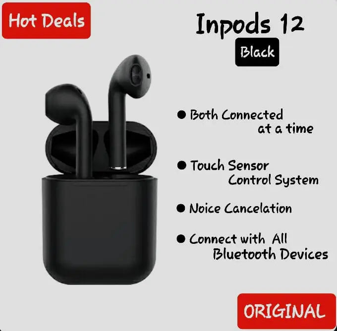 i12 TWS earbuds product view