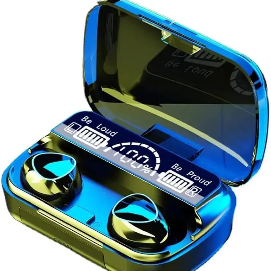M10 wireless earbuds LED display charging case