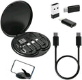 6 in 1 wireless charger and card holder black
